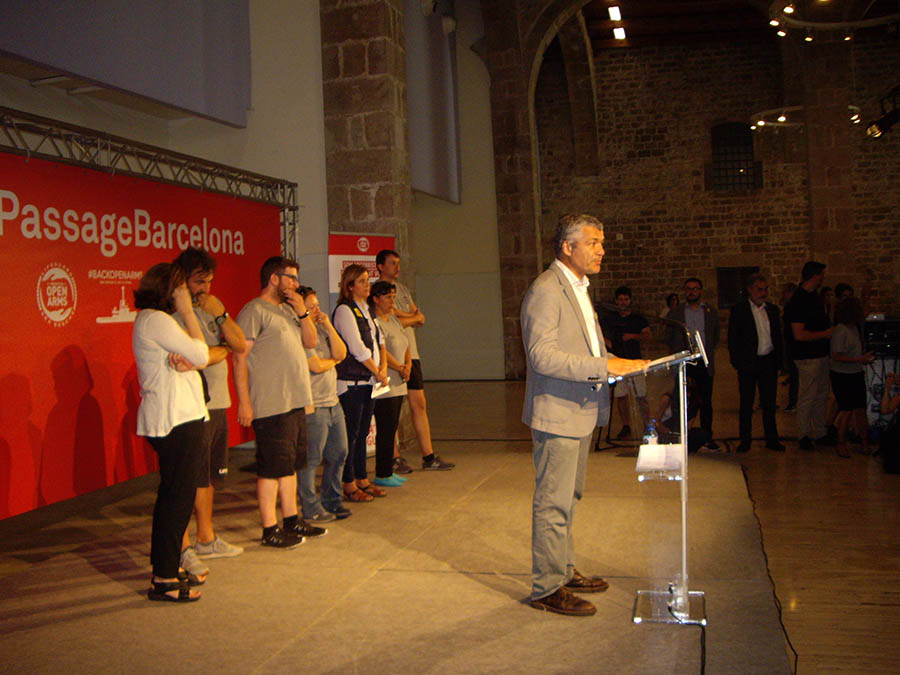 Missió 46 de l'Open Arms - Conferència