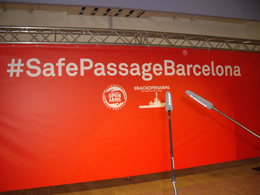 Missió 46 de l'Open Arms - Conferència