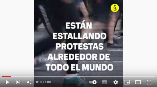 Amnistia internacional protegim la protesta