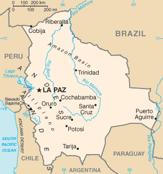 Bolivia mapa Bl map