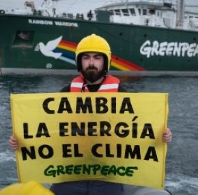 Greenpeace cambia la energia no el clima fuera los combustibles fsiles