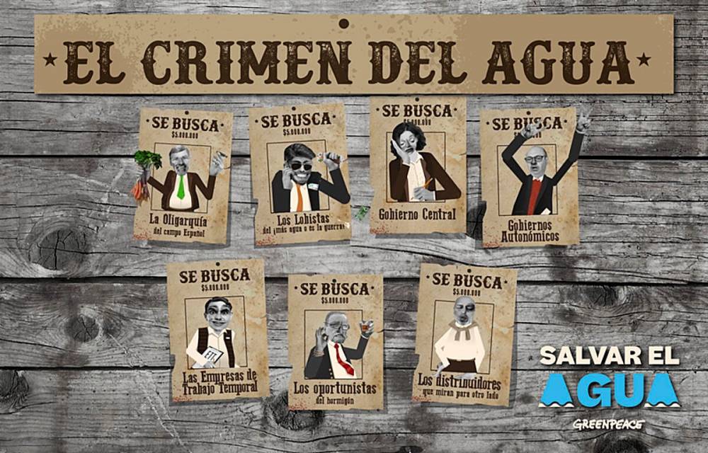 Greenpeace quien esta detras del crimen del agua