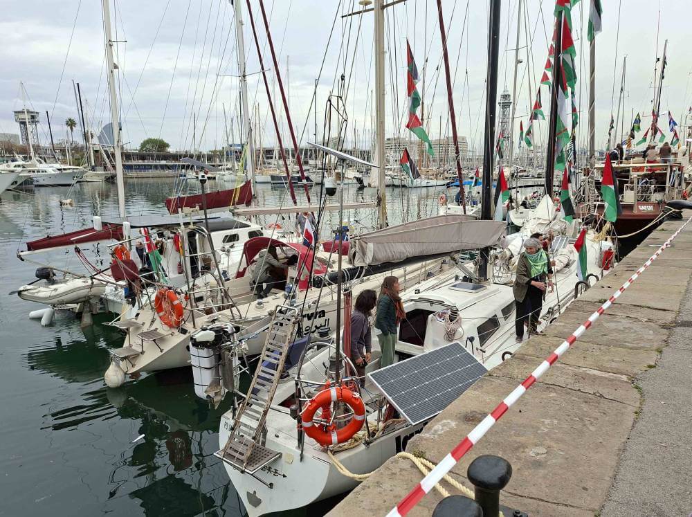 LA FLOTILLA GLOBAL SUMMUD EN EL PORT DE BARCELONA 20260412 120231