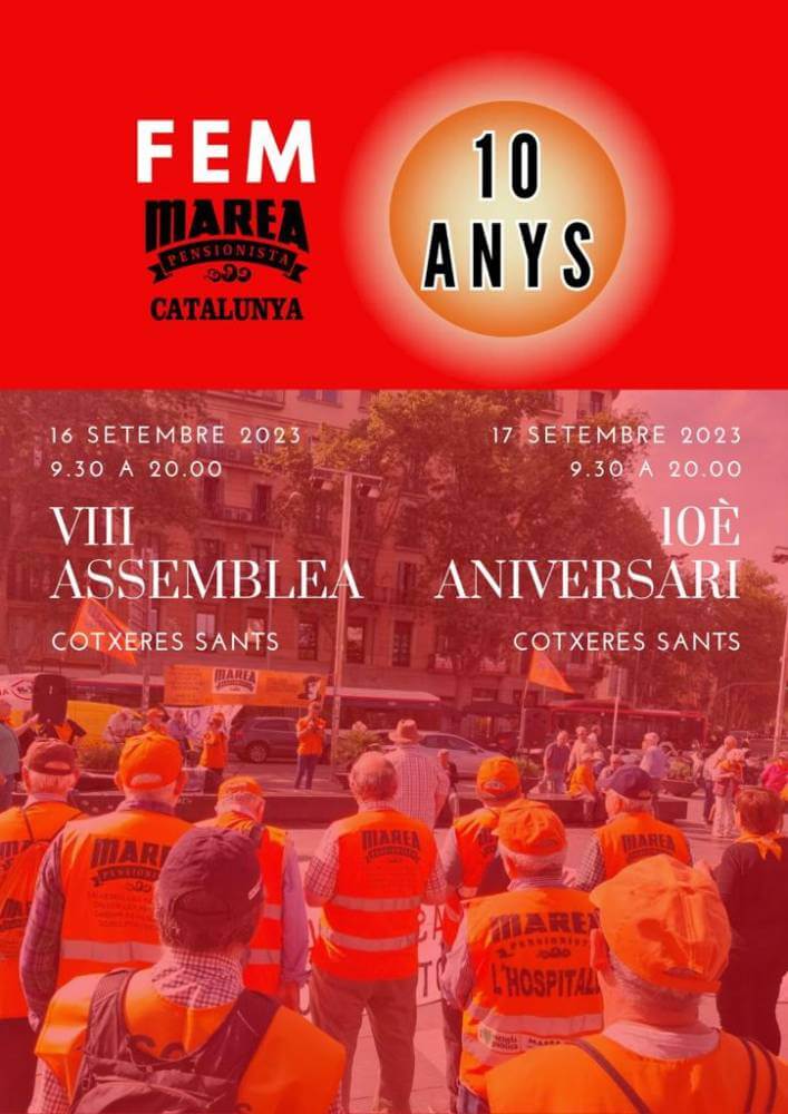 Marea pensionista Cartel asamblea MPC 