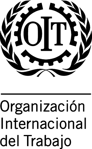 OIT ORGANIZACION INTERNACIONAL DEL TRABAJO LOGO Spanish 3Lines ILOrganization Black