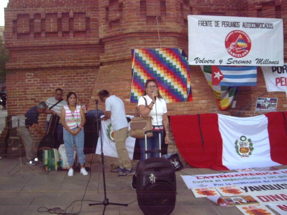 Peru insurgente activista mujer hablando 2 IMGP8443