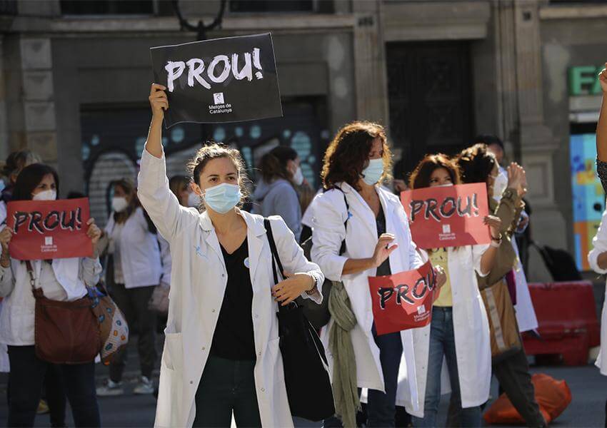 Sindicat Metges de Catalunya primera jornada vaga primaria ICS