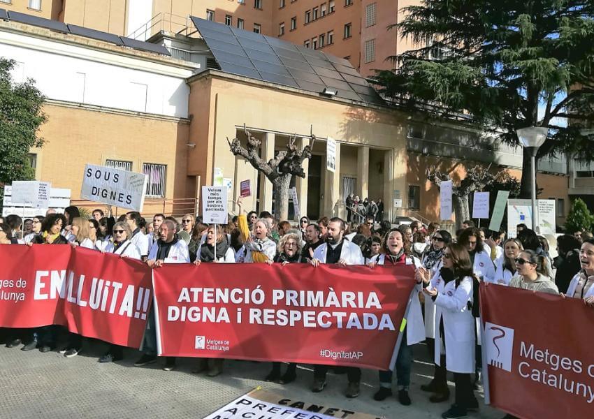 Sindicat metges de catalunya vaga primaria Girona 02