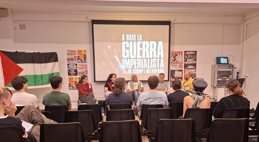 Sindicat dEstudiants 08052026 imatge del acte a baix la guerra imperialista de trump i netanyahu20260508 182139