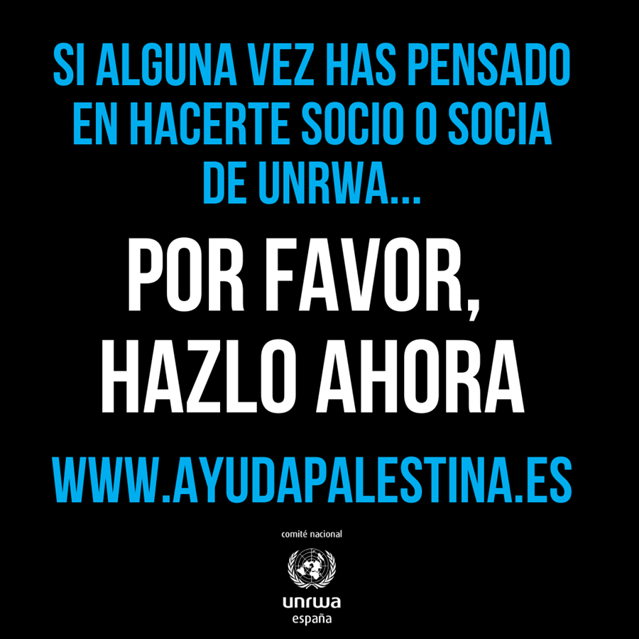 UNRWA SI ALGUNA VEZ HAS PENSAO EN HACERTE SOCIO O SOCIA DE UNRWA