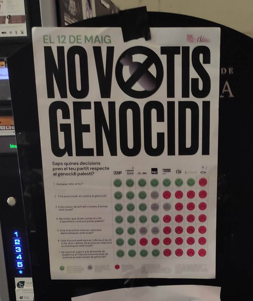 Universitat en acampada en defensa del poble palesti a Gaza 1715183225234