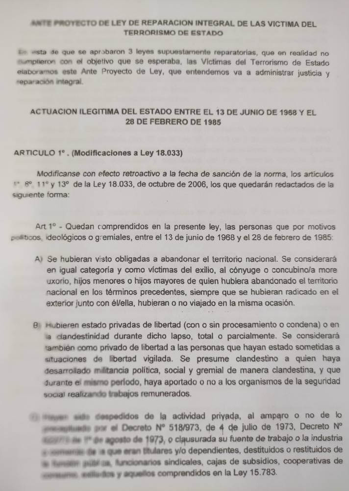 Uruguay 25062024 anteproyecto de ley de reparacion integral realizado por el colectivo 1 de mayo 1721130478007 1015 k