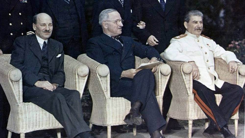 World socialist web site le primer ministro britanico Clement Attle el presidente estadounTruman