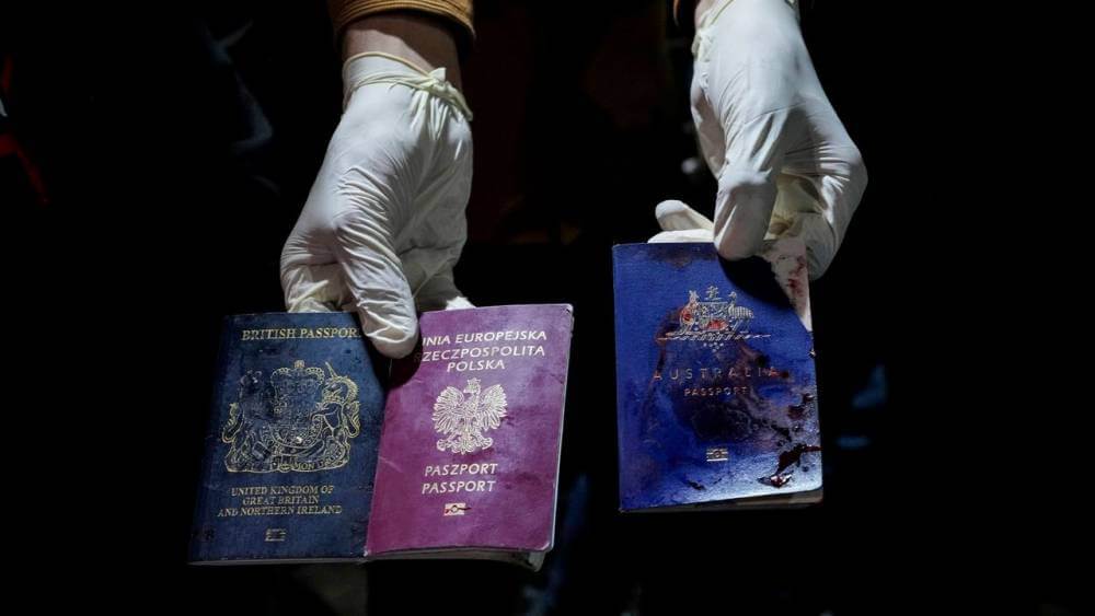 World socialist web site pasaportes de los asesinados en gaza perteneciente a una ONG