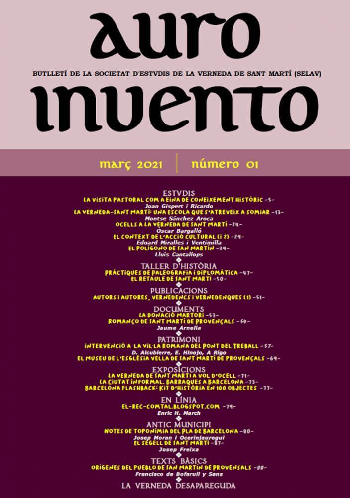 auro invento revista Sant Mart de Povenals 01 auro portada