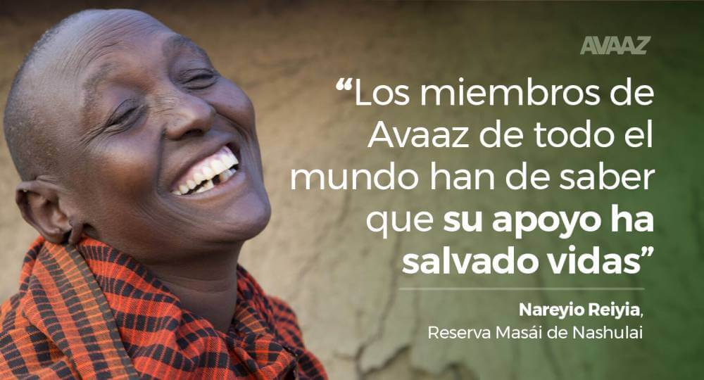 avaaz Nareyio Reiyia reserva masai de nashulai