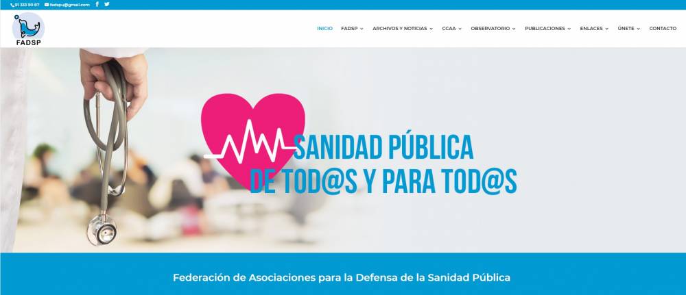 federacion de asociaciones para la defensa de la sanidad publica fadspes