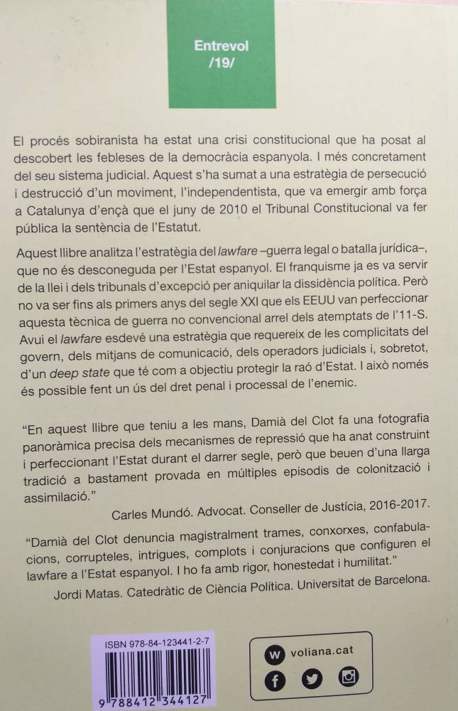 lawfare lestrategia de repressi contraportada del llibre de Dami del Clot 20220728 133529 2