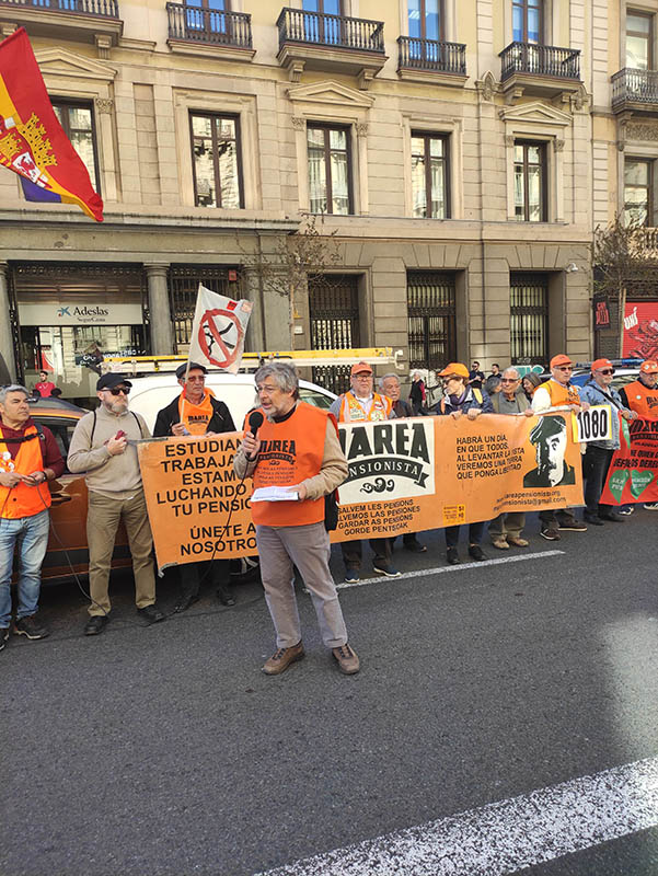 Marea pensionista, concentración frente al consulado francés