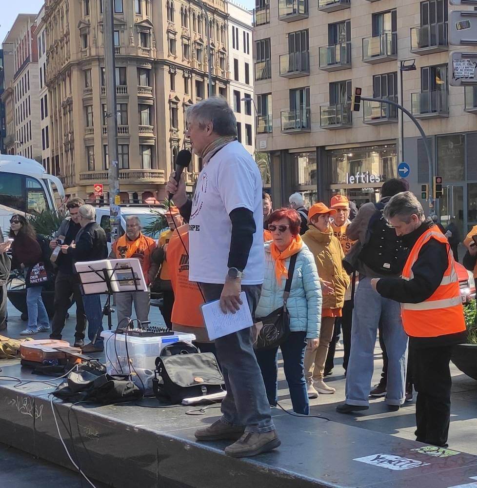 MAREA PENSIONISTA DE CATALUNYA Y COESPE: NO A LAS GUERRES I A LES SEVES CONSEQUÈNCIES. 
