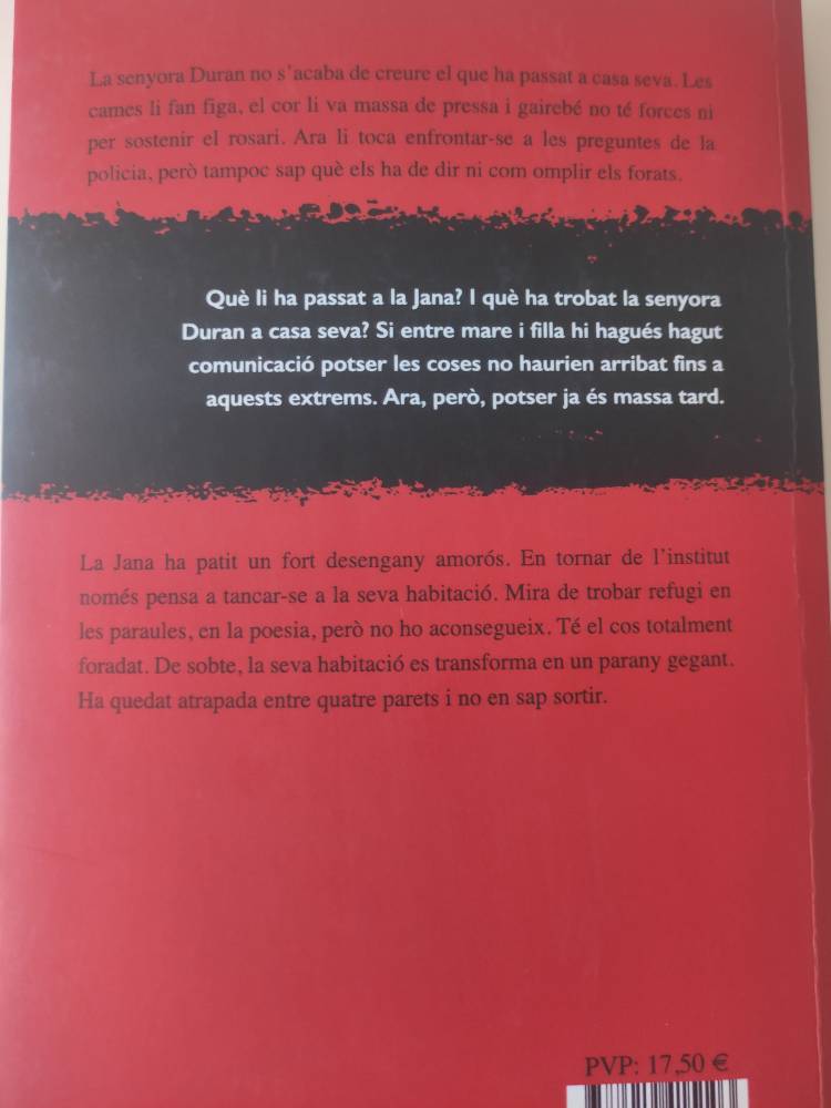 novela catalana contraportada del forat que deixes actual 1752849119201