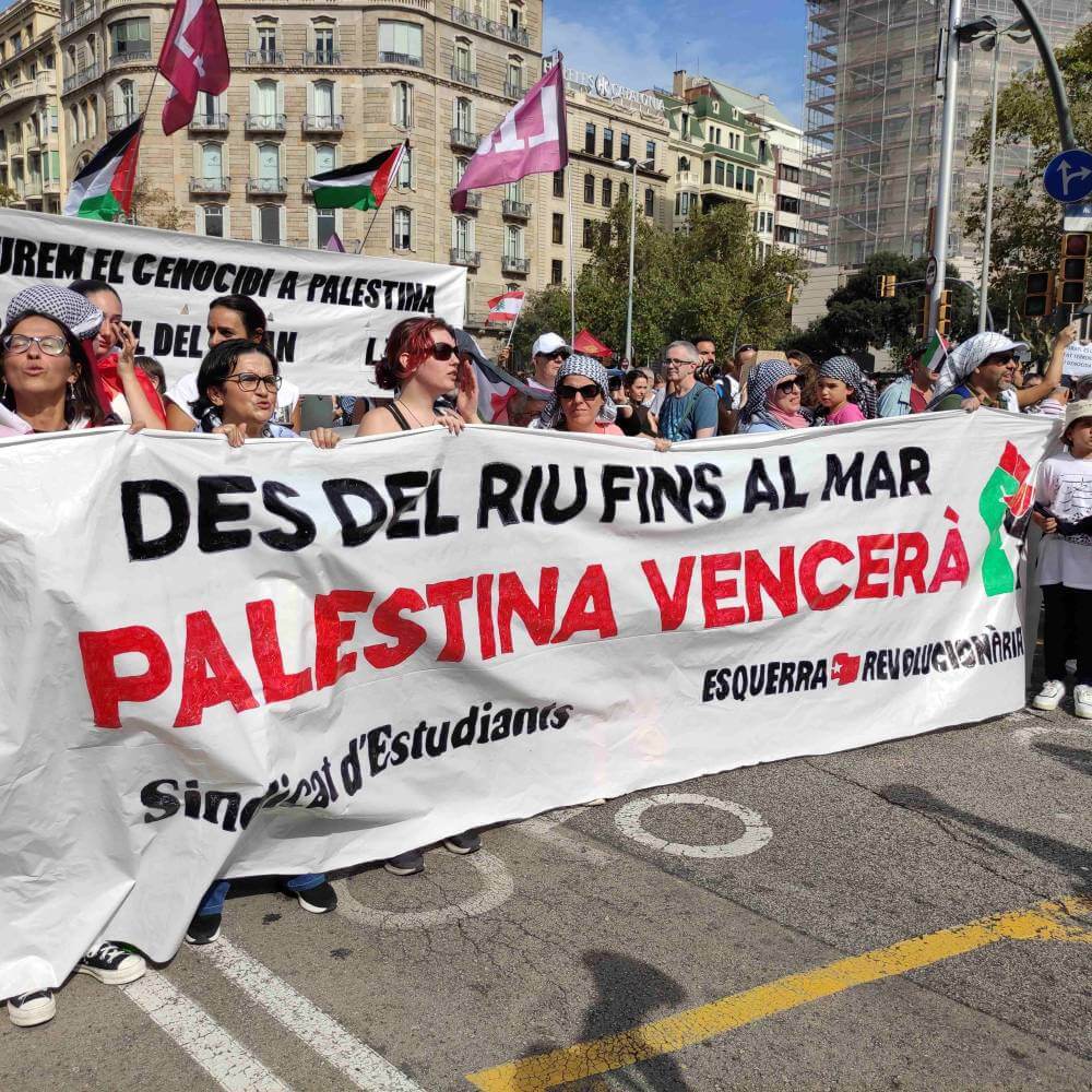 palestina 06102024 Sindicat destudiants desde el rio hasta el mar palestina vencera 1728226099751 956 k