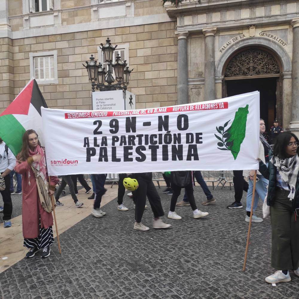 palestina 30112024 concentracion plaza sant jaume pancarta no a la particion de palestina1733002684463 1003 k