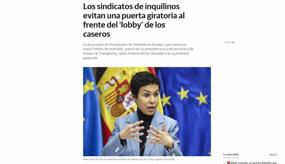 sindicat de llogateres fa inoperar una porta giratoria 
