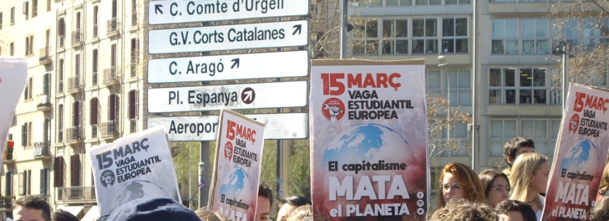 El clima està canviant, per què no nosaltres? No és suficient amb manifestar-se, hem de reduïr la petjada ecològica.