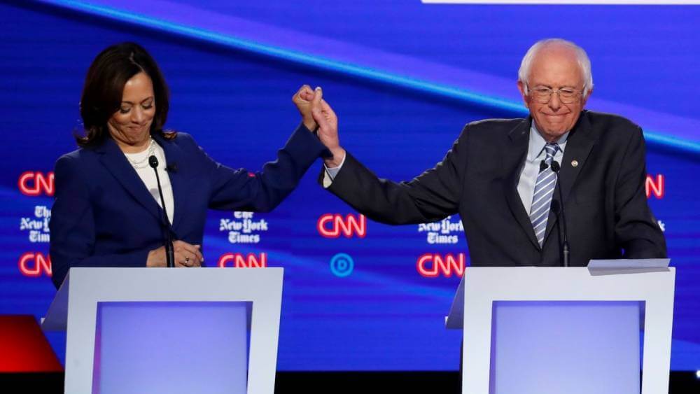world socialist web site bernie sanders pide a los jovenes que voten a Harris