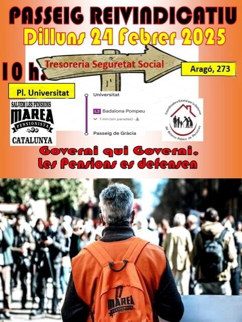 Marea Pensionista 24022025 manifestacio a la tresoreria Seguretat Social thumbnail IMG 20250221 WA0018