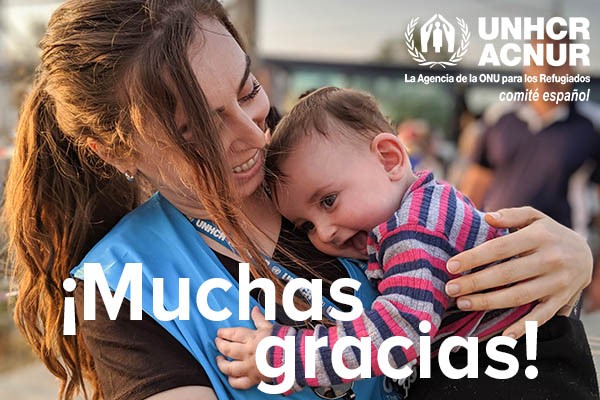 acnur da las gracias por la generosidad de todos