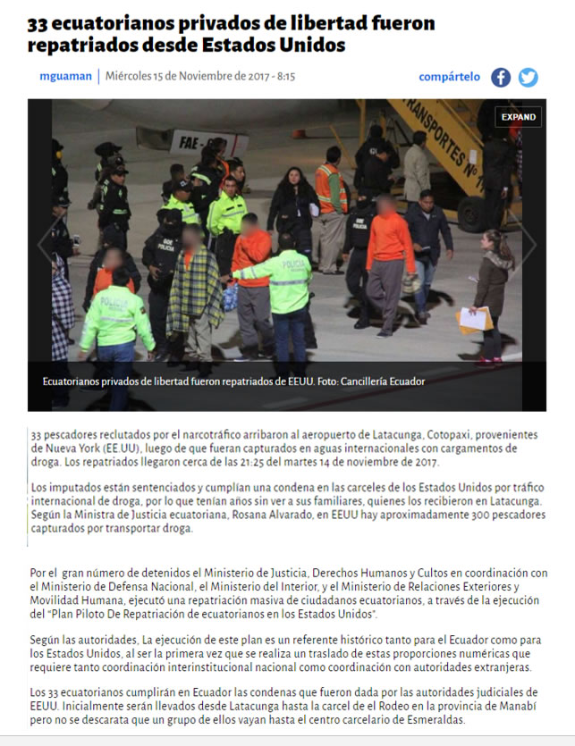 ecuatorianos privados libertad