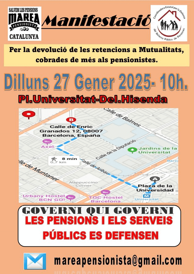 marea pensionista 27012025 manifestacion a las 10 horas plaza universitat thumbnail image
