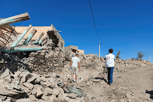 medicos sin fronteras terremoto en Marruecos