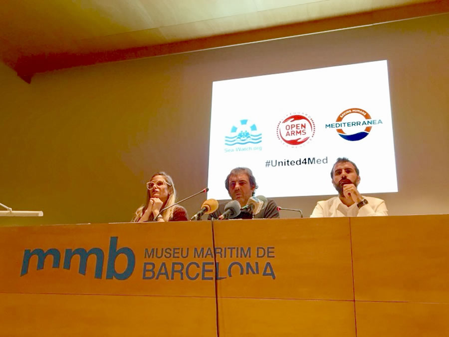 Open Arms, Sea Watch i Mediterranea s’uneixen per desafiar les polítiques migratòries d’Europa, sota el moviment #UNITED4MED, amb el suport d’una xarxa de ciutats i plataformes en terra.